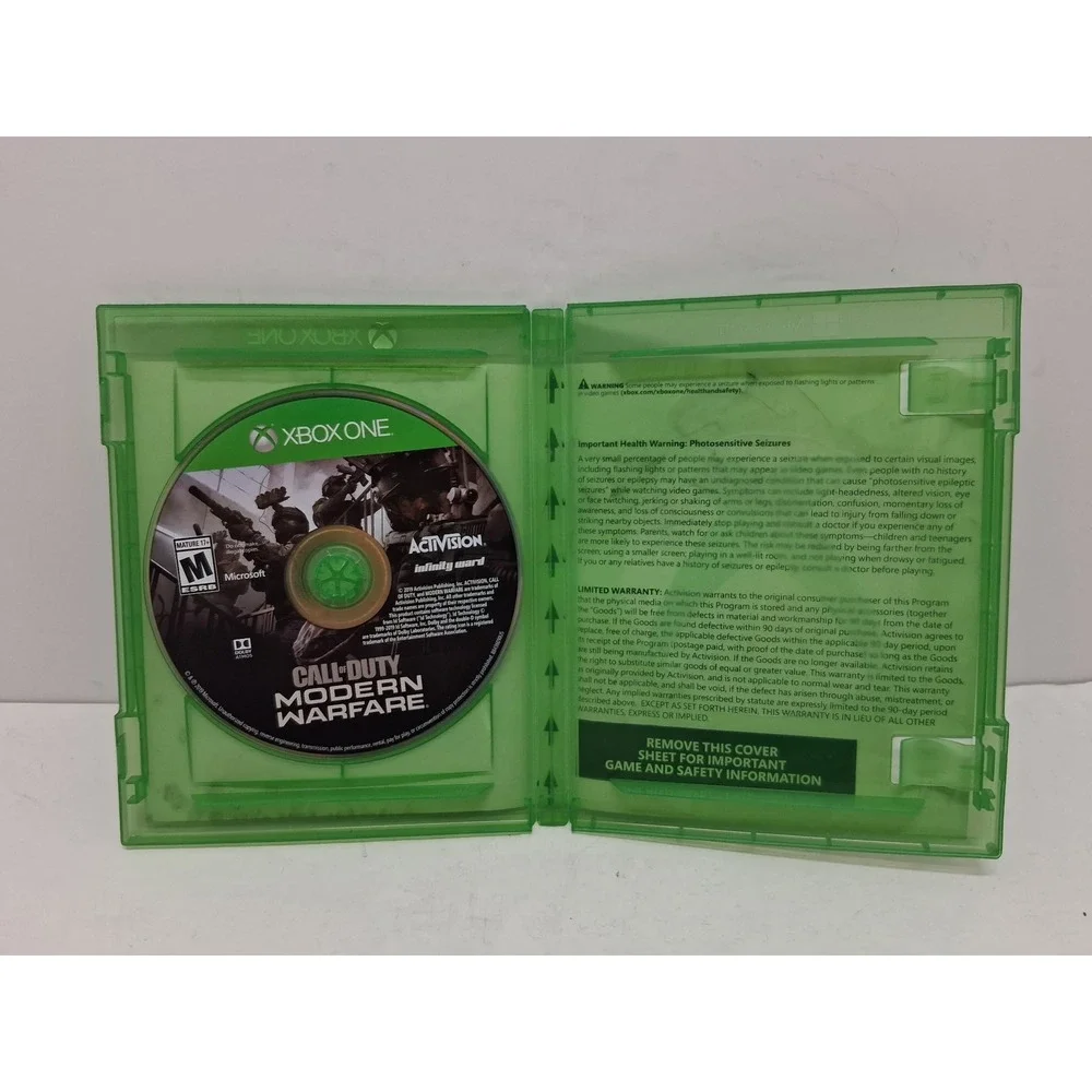 Call of Duty Modern Warfare Xbox One 2019 Activision 4K Ultra HD HDR Disc Case